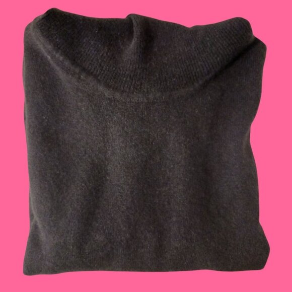 Hugo Boss 100% Cashmere Brown Turtleneck Sweater Mens Size 41 - Picture 9 of 9